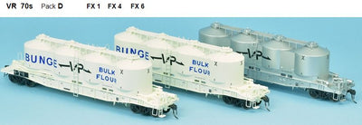 SDS Models: Victorian Railways: FX / VPFX: Bulk Flour Wagon: VR 70's: Pack D