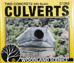 Woodland Scenics: C1262 CONCRETE CULVERTS - HO SCALE
