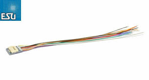 ESU 51993 WIRE HARNESS FOR 18 PIN NEXT 18 DECODERS WITH SOCKET TO HARD WIRE18 PIN DCC