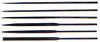 Excel - 6 Assorted Files - 5 1/2' long, 1/8'shank, cut #2
