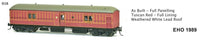 EHO SDS Models: EHO 1989 As Built Full Paneling Tuscan Red - Full Lining Weathered White Lead Roof. #018 **