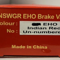 EHO Casula Hobbies - EHO BRAKE VAN CODED EHO NSWR INDIAN RED
