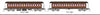 FO 011 AUSTRAINS NEO : End Platform Car Set 94A Pack of 2 cars with Mansard Roof - Indian Red