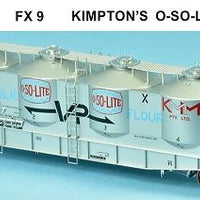 SDS Models: Victorian Railways: FX / VPFX: Bulk Flour Wagon: VR 70's: Single Pack FX9 Kimpton's