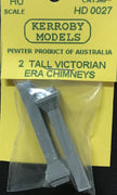 Kerroby Models - HD27 - 2 Tall Victorian Era Chimney's