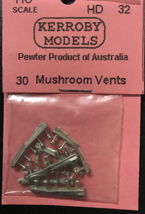 Kerroby Models - HD 32 - 30 Mushroom Vents