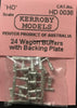 Kerroby Models - HD 36 - 24 Wagon Buffers with backing Plate