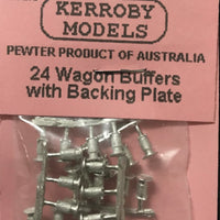 Kerroby Models - HD 36 - 24 Wagon Buffers with backing Plate