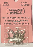 Kerroby Models - HD038 - 8 Brake Cylinders 4 Wheel Wagons