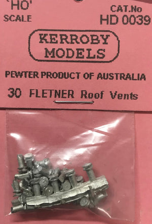 Kerroby Models - HD 39 - 30 Fletner Roof Vents