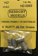 Kerroby Models - HD 63 - 6 Rusty 44 Gal Drums
