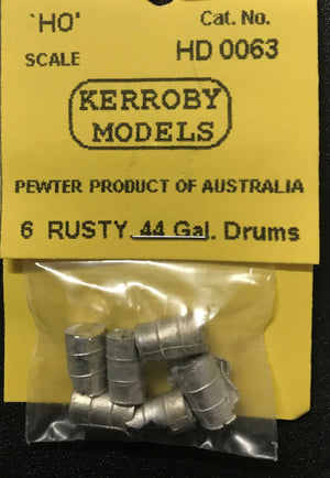 Kerroby Models - HD 63 - 6 Rusty 44 Gal Drums