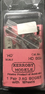 Kerroby Models - HD84 1 Pair 3 AG Bogies with Wheels