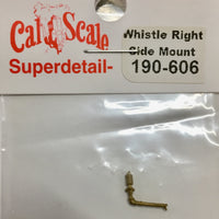 CAL-SCALE 190-606 HO Whistle Right Side Mount type. (1) will suit NSWGR steam locomotives Brass Casting.*