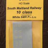 Ozzy Decals: Locomotive Decal: South Maitland Railway 10 Class "White" SMR Pty Ltd