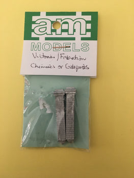 SH01 VICTORIAN-FEDERATION type Chimnies or Gateposts in white metal kit - AM Models