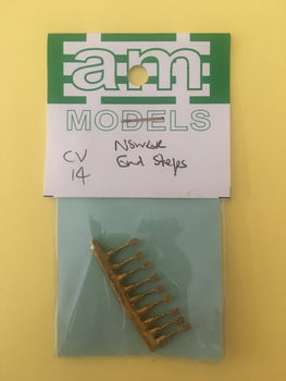 CV14 AM Models : CV14 NSWGR BRASS END STEPS for COACHS & VANS