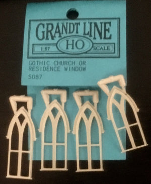 GRANDT LINE #5087 GOTHIC CHURCH OR RESIDENCE WINDOWS (4) "GRANDT LINE"