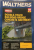 Walthers: Double-Track Railroad Bridge CONCRETE ABUTMENT 2-PACK #933-4553