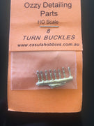 Turn Buckles #34 -  TURN BUCKLES pack of 8 - Ozzy Brass Parts #34