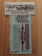 093 HO DECAL for SAR 830 CLASS Locomotives - SOAK