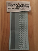 138 HO DECAL for BLACK STEAM LOCO LINES & CORNERS  - SOAK