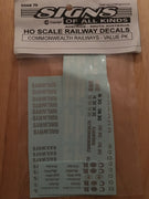SOAK 79: Decal HO Scale: “Commonwealth Railways” “CR” Logo,s - Value Pk.