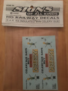 Soak 86 HO DECAL for "CELERY SUE" for S.A.R. RX INSULATED Goods Van