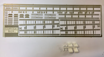 Sydney electrics 1926 Overhead Masts kit using Nickle Silver Etching, from GORDON BOX MODELS