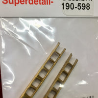 CAL-SCALE 190-598 HO ENGINE LADDERS 1PR.  Brass Castings