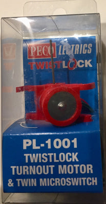 Peco: NEW PL-1001 TWISTLOCK TURNOUT MOTOR  & TWIN MICROSWITCH OO/HO