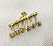 # 93A - HOPPER LEVERS for BCH & goods wagon NSWGR -Ozzy Brass