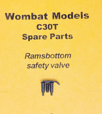 Parts: Wombat models C30T: LOCOMOTIVE Ramsbottom  safety valve