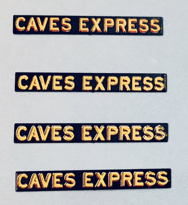 ACCESSORIES CAVE EXPRESS NAME BOARDS for NSWGR Passenger Cars PACK of 4