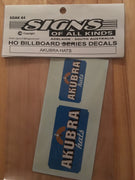 084 HO DECAL BILLBOARD "AKUBRA HATS" - SOAK