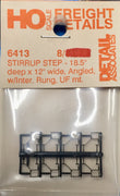 DETAIL ASSOCIATES - 6413 - STIRRUP STEP - 18.5" deep x 12" wide, Angled W/Inter. Rung, UF mt.