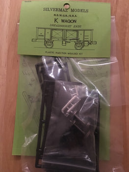 K 4 Wheel open wagon Dreadnought ends of N.S.W.R. HO Kit ;SILVERMAZ Model Railways : (Made in Australia Est. 1982)