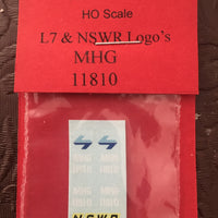 Ozzy Decals Brake Van : Guards Brake Van: L7 &  NSWG Logos: MHG 11810
