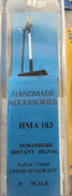 HMA 183 N SCALE SEMAPHORE DISTANT SIGNAL yellow/green UPPER QUADRANT