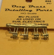 #044 - MU PLUGS   As used on Sub, Electrics & IHO Brake Vans Ozzy Brass
