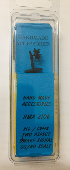 HMA 2106 RED / GREEN TWO ASPECT DWARF SIGNAL HO HAND MADE ACCESSORIES.