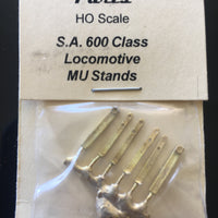 Diesel - MU & Handrail Stanchions for 830 or 600 Class S.A.R. Ozzy Brass #110