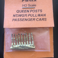 Queen Posts #81 - 9 off for Pullman Passenger Cars  #81  Ozzy Brass Parts