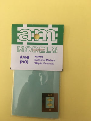 AM Models : AM08 Locomotive Builders Plates-