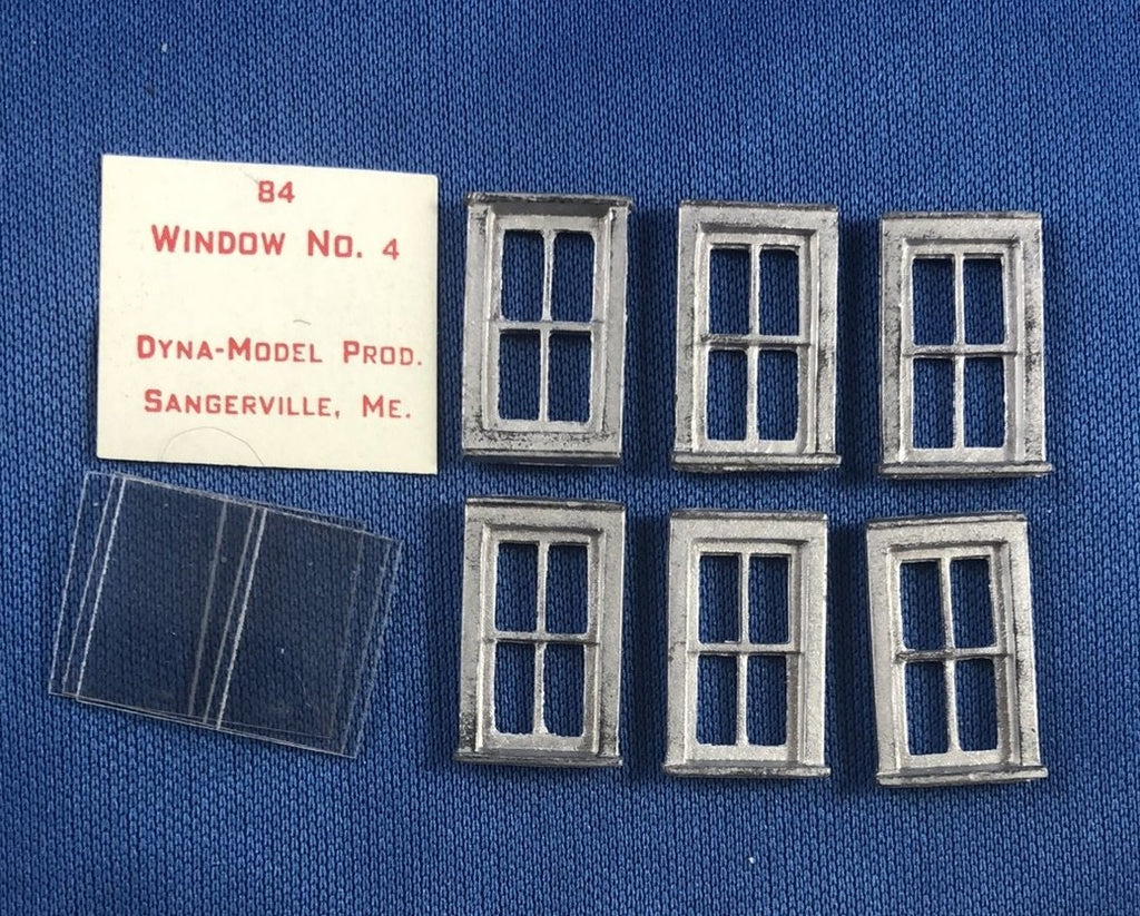 WINDOW No 4. ( 6 ) 22 mm x 8 mm - DYNA-MODELS METAL HO scale -