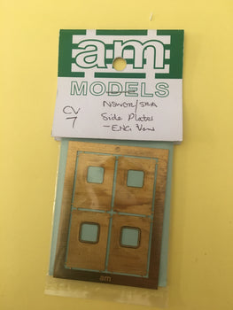 CV07 Brass Etch NSWGR/SRA Side Plates with windows -EHG power Vans - AM Models