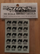 109 HO DECAL for AN Black Locomotive Logo 20 in pack  - SOAK