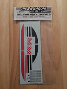104 HO DECAL SCT T Class High Profile logos locomotive, SOAK