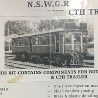 CTH RAILMOTOR TRAILER (no bogies) HO KIT NSWGR. SILVERMAZ Model Railways : (at the same Price since 1993).