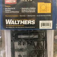 WALTHERS: 12 TRACK BUMPERS KITS #933-3511 (Buffer Stops) HO